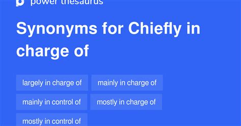 synonym for chiefly